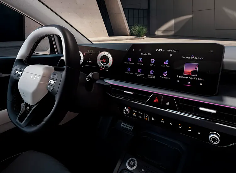 Renting Kia Stonic interior