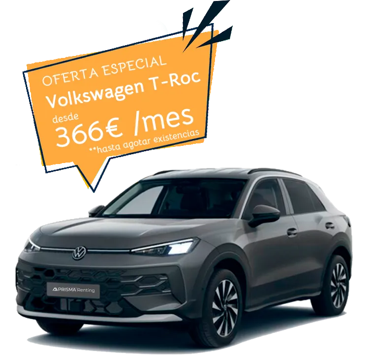 Oferta de renting del mes - Volkswagen T-Roc 0926